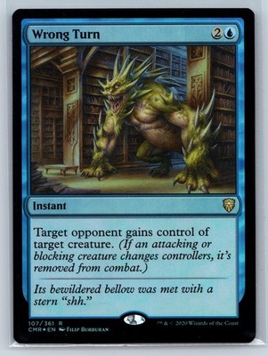 WRONG TURN 107 RARE COMMANDER LEGENDS MAGIC: THE GATHERING FOIL NM