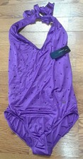 NWT MARC BY MARC JACOBS LADIES SIZE LARGE PURPLE 1 PIECE SWIMSUIT MSRP 151.00