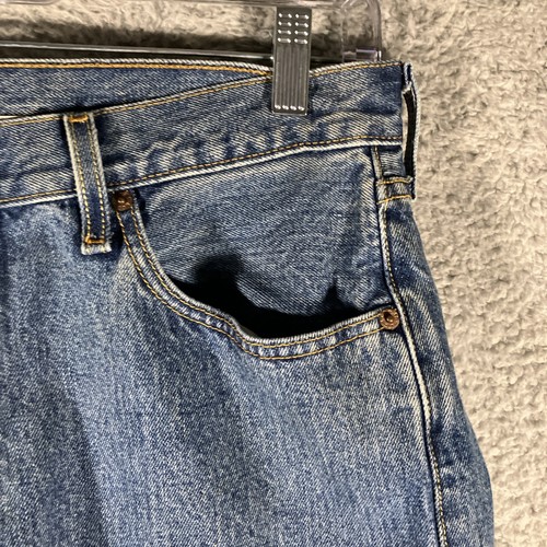 VTG Levi's 501 Button Fly Straight Leg Jeans Mens 36x32 (Actual 35x32) Western - Picture 5 of 20