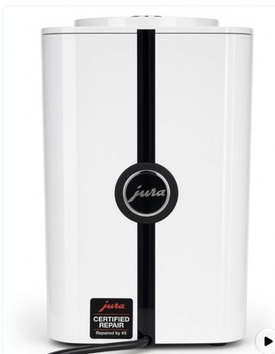 JURA ENA 4 super automatic espresso machine in full nordic white