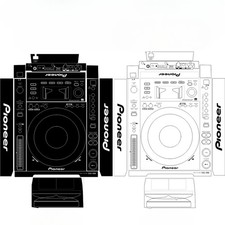 Pellicola protettiva adesiva per mixer lettore DJ Pioneer CDJ850 cover pannello completo