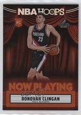 2024-25 Panini NBA Hoops Now Playing Holo Donovan Clingan #20 1cl3