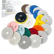6 Inch Diamond Polishing Pads Tile Stone Diamond Sanding Pads Kit | 6-INCH