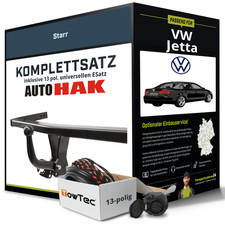 Für VW Jetta III Typ 1K2 Anhängerkupplung starr +eSatz 13pol uni 08.2005-12.2010