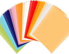 Colored Transparent Vellum Paper, 50 Sheets 10 Colors 8.5 X 11 Translucent Print