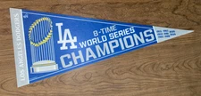 LOS ANGELES DODGERS 2024 WORLD SERIES CHAMPIONS OFFICAILLY LICENSED PENNANT