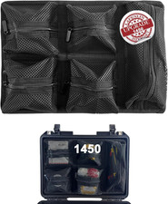 5-Pocket Lid Organizer for Pelican 1450 Case,Hook Loop No Screw