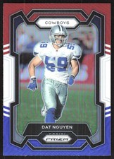 6184K 2023 Panini Prizm #80 Dat Nguyen Red White and Blue