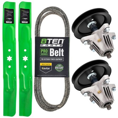 8TEN Blade Spindle Belt Kit for Cub Cadet LTX1042 LTX1040 42-Inch 942-04308