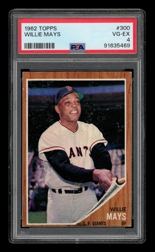 1962 Topps Set-Break #300 Willie Mays PSA 4 VG-EX