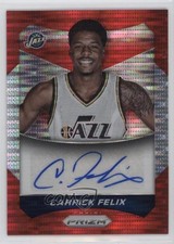 2014-15 Panini Prizm Auto Red Pulsar Prizm 17/149 Carrick Felix #44 Auto 8yo