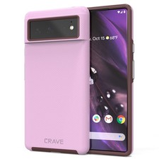 Pixel 6 Dual Layer Shockproof Case - Lilac Protective Cover