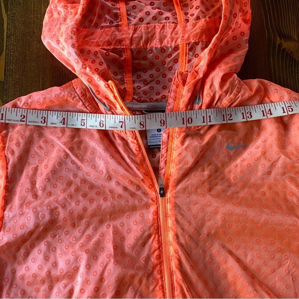 Nike Orange Dotted Running Jacket - image 8
