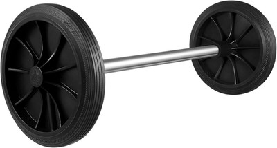 Universal Trash Can Wheels Replacement Kit Includes 2 Rubber Wheels & 18.9'' Holl