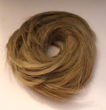 Swirly Messy Bun Tousled Updo Hair Piece Scrunchie Ponytail Ash Blonde