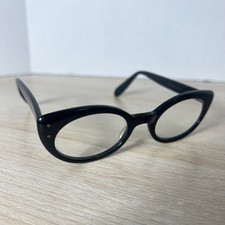 Vintage Bausch  Lomb 5 1/2 B L 45-20 Eyeglasses Black Frames RARE 