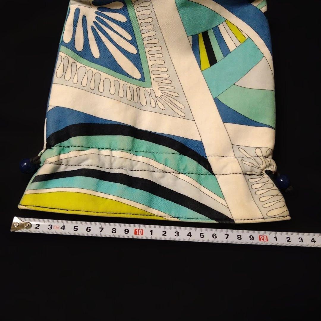 Emilio Pucci All Over Pattern Drawstring Pouch Mu… - image 19