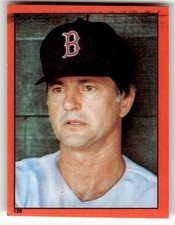 1982 Topps Stickers Carl Yastrzemski #120 Boston Red Sox