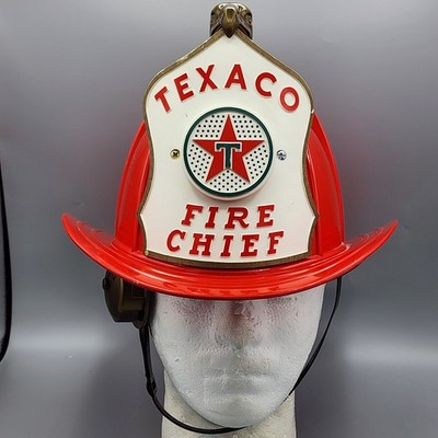 TEXACO FIRE CHIEF Toy Fireman Hat Helmet 1960 s Brown & Bigelow ~ USA TESTED!