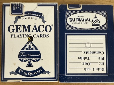 PLAYING CARDS 2 トランプ 2 Vintage Trump Taj Mahal Casino Playing Cards - Atlantic City