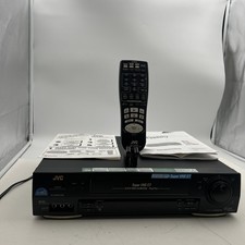 JVC HR-S3500U Super VHS ET Video Cassette Player 4-Head Remote SERVICED