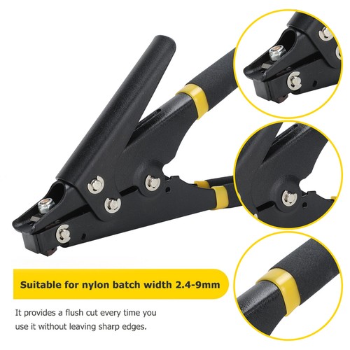 Nylon Cable Tie Tension Plastic Zip Tie Fastening And Cutting Tool(Black ) - Bild 8 von 22