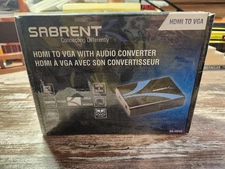 Sabrent DA-HDVG Video Converter HDMI to VGA W/ Audio Converter *BRAND NEW SEALED