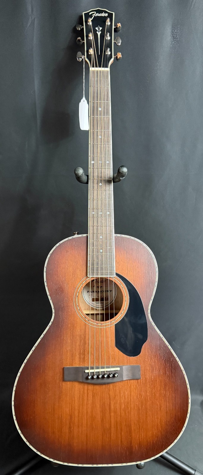 Fender PS-220E Paramount Parlor Acoustic-Electric Guitar Aged Cognac Burst (698)