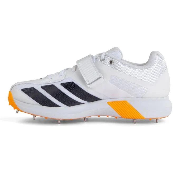 2026 adidas Unisex Adipower Incurza Spike Cricket Shoes White/Orange - Free P&P - Image 3 of 4