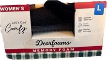 Dearfoam Slippers SZ 9-10 Memory Foam Womens NEW IN BOX