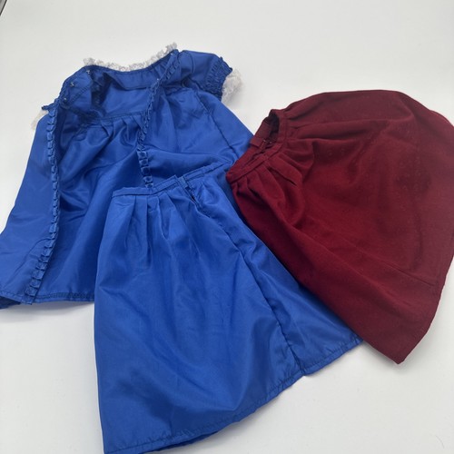 RETIRED American Girl Felicity Christmas Dress Cand Red Skirt