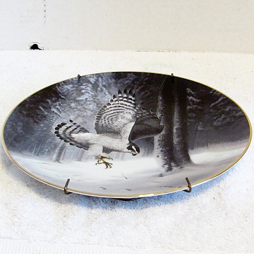 THE NORTHERN GOSHAWK Plate Soaring Majesty Birds Of Prey Charles Frace' 1991