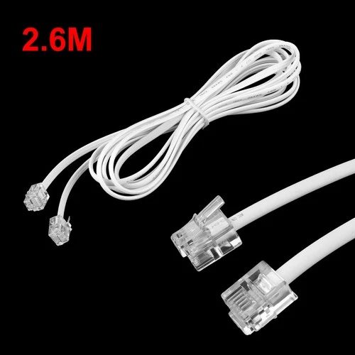 Telephone Handset Receiver Extension Cord Phone Coil Telephone Cable 4P4C 8.5Ft