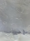 GLASS CHRistmas PLATTER Clear Round Serving Plate Christmas Tree & Bear — photo 10