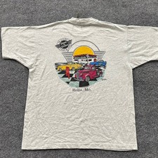 Fruit of the Loom,T-Shirt,Mens,XL,Vintage 1992 n Shake Rolla MO Gray USA Made