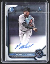 Federico Polanco 2022 Bowman Chrome Prospects Autographs AU