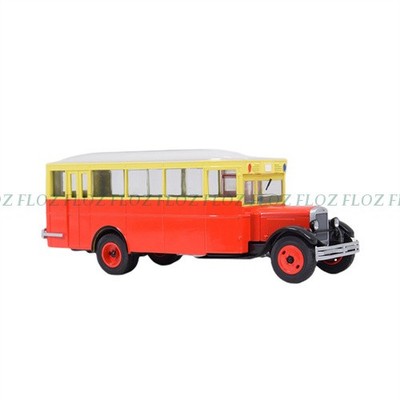 Modimio Russia old fashion zis-8 bus  1/43 ABS Truck Pre-built Model