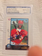 jimmy rollins autograph card