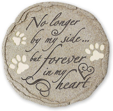 Cat or Dog Grave Marker or Garden Memorial Stone. No Longer by My Side but Forev
