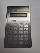 Vintage 1970s Card Size Sharp EL-8152 Electronic Calculator Untested 
