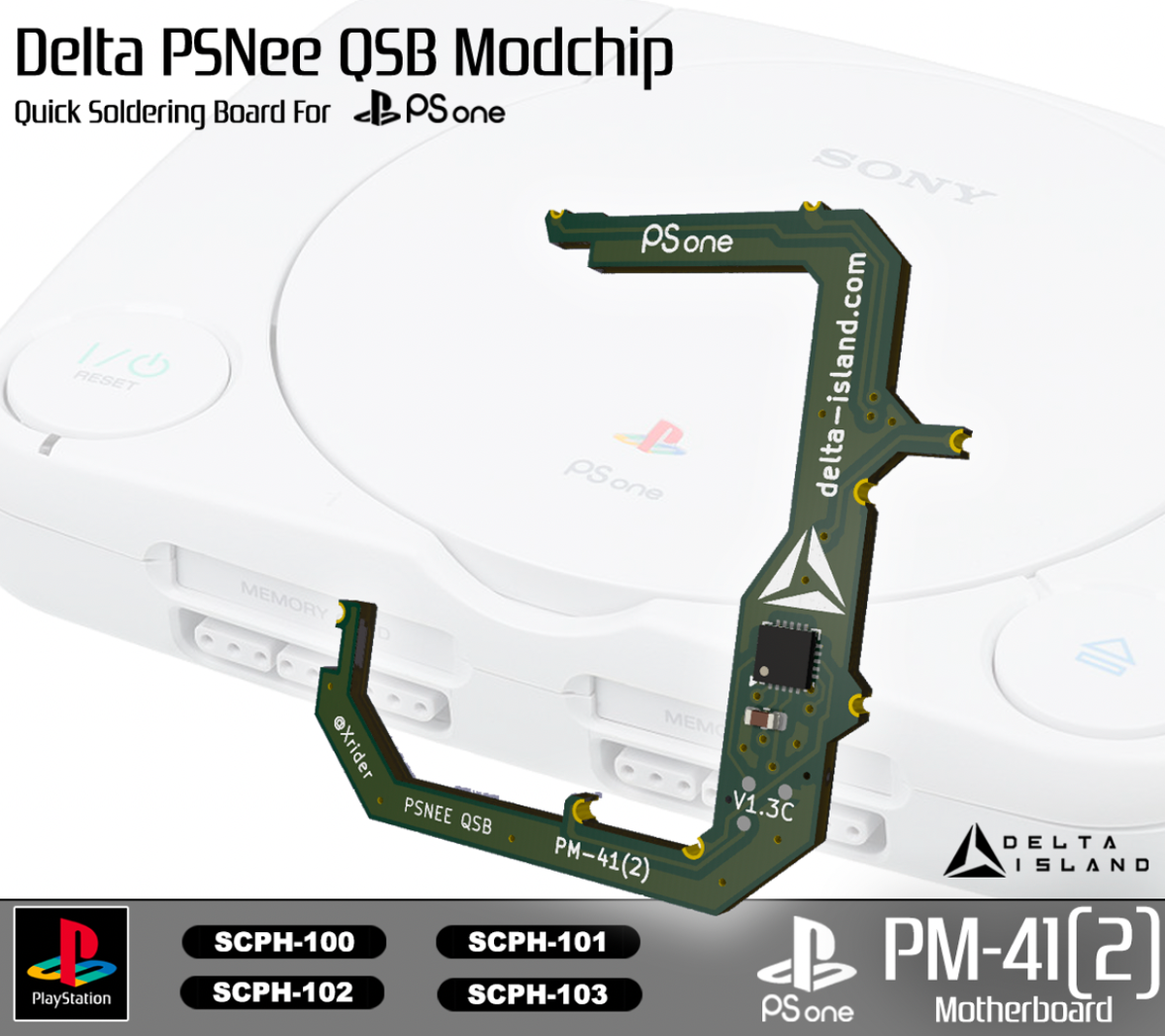 PS1 PSone Modchip Puce PM-41(2) SCPH-101 SCPH-102 103 Import