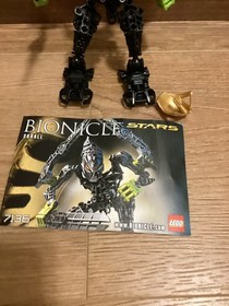 100% Complete and Retired Lego Bionicle Stars Skrall 7136 with manual /Gold mask