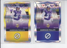 2 - 2025 NFL Uno Elite HARRISON PHILLIPS Yellow + Blue Foil SP Vikings #144
