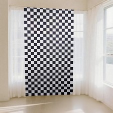 7.2x4ft Black White Checkered Backdrop, Racing, Fast One, Two Fast Birthday