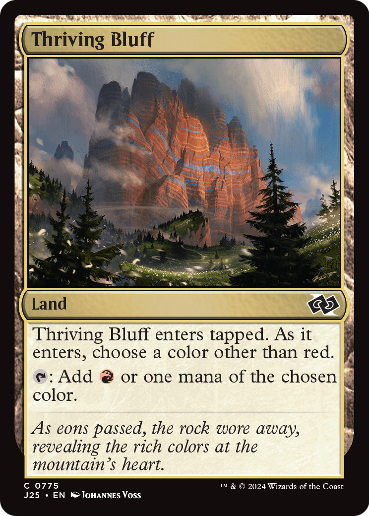 Thriving Bluff Magic: The Gathering Foundations Jumpstart 775