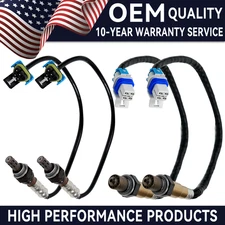 4X Upstream + Downstream O2 Oxygen Sensor For Hummer H2 GMC Sierra 1500 6.0L V8