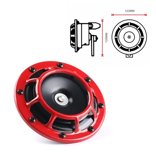 2* 12V 115dB For Hella Super Loud Compact Electric Blast Tone Car Air Horn Kit ^ - Picture 2 of 5