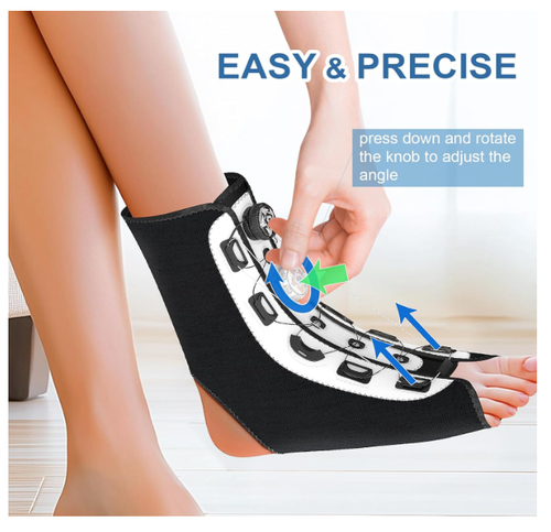 Plantar Fasciitis Relief Night Splint Adjustable Foot Brace Women & Men S New - Picture 3 of 7