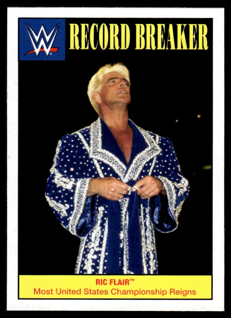 2016 Topps WWE Heritage Record Breakers Ric Flair #12 Insert