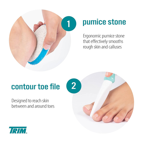 Pedicure Kit - Includes Toenail Clipper, Cuticle Pusher, Pumice Stone, Callus Re - Picture 2 of 12